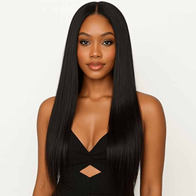 Raw Cambodian Kinky Straight Human  Hair Bundle