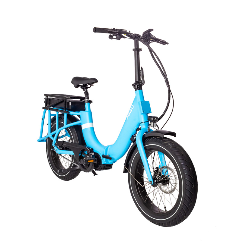 Hopfällbar elcykel med mittdrift