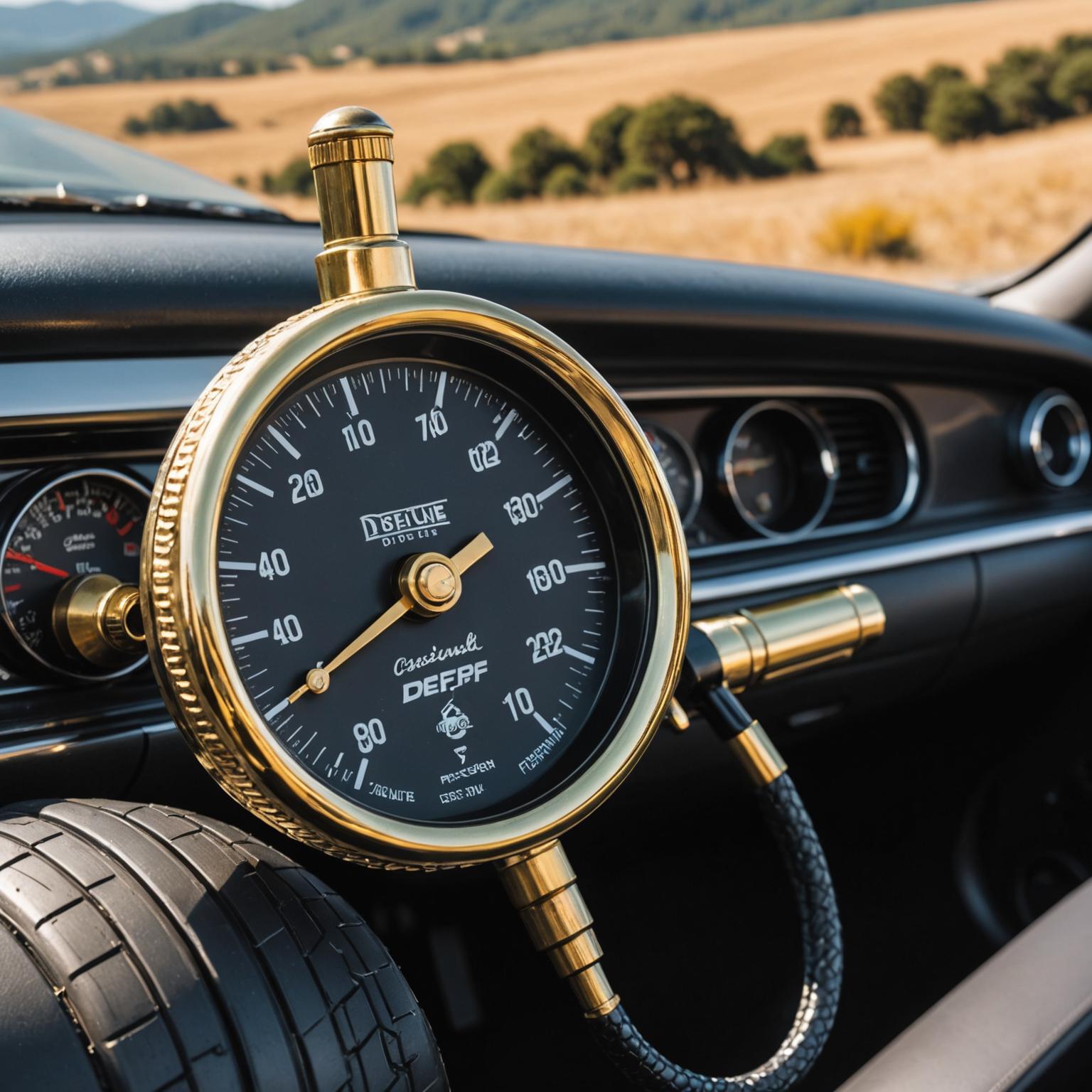 auto-off tire deflator gauge