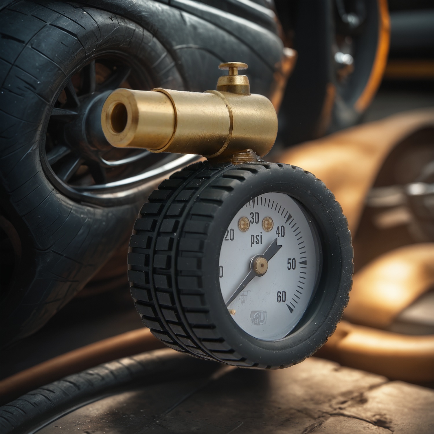 bicycle tire pressure gauge