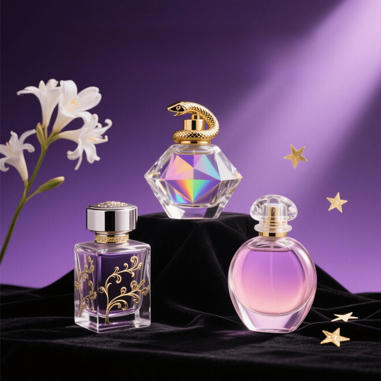 Luxury perfume bottles for fragrance products