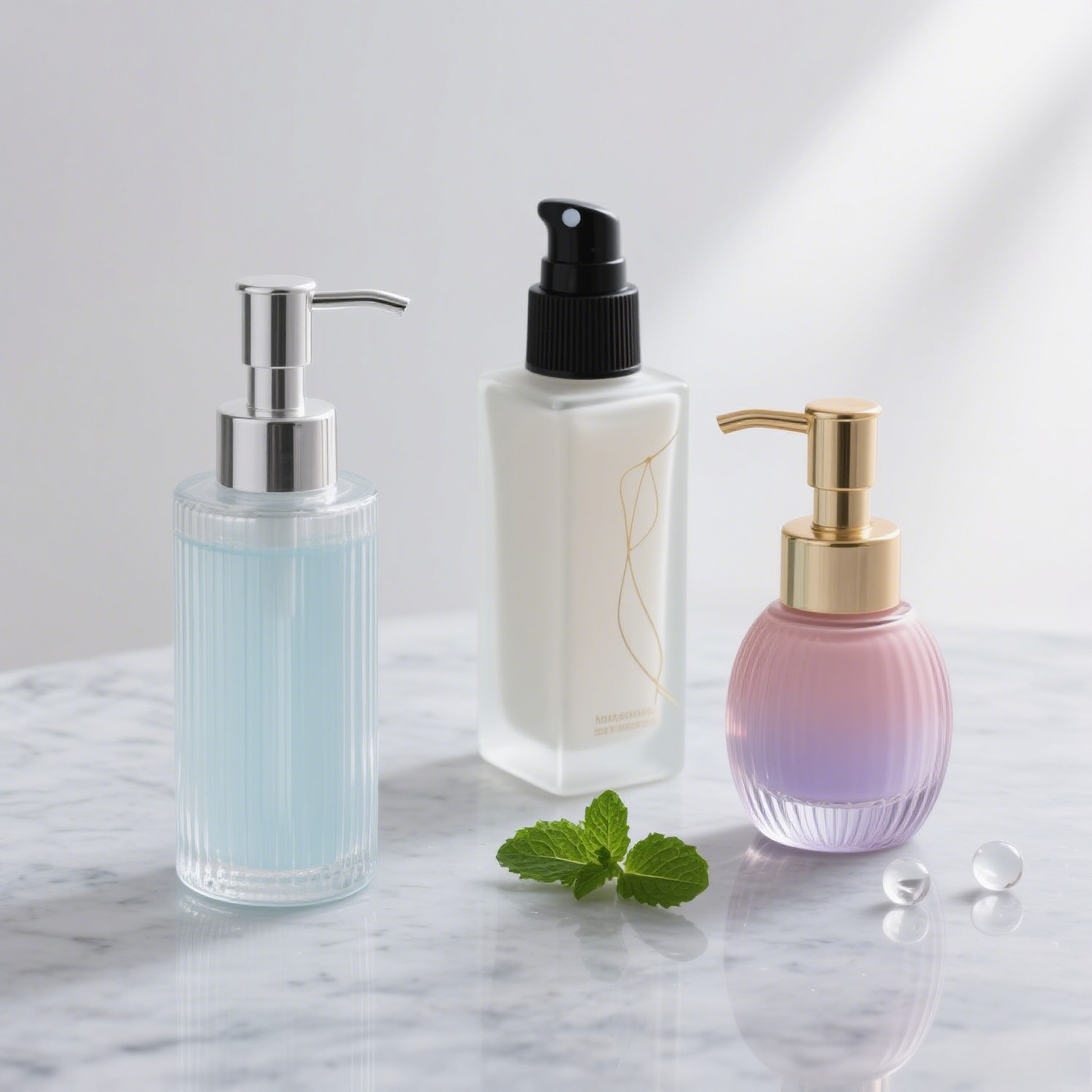 Custom lotion bottles for skincare packaging