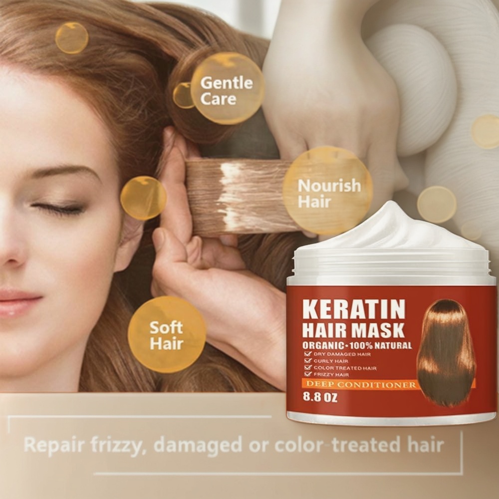 Keratinmaske mit Eigenmarke