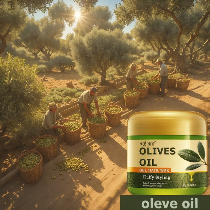 cera para el cabello con aceite de oliva