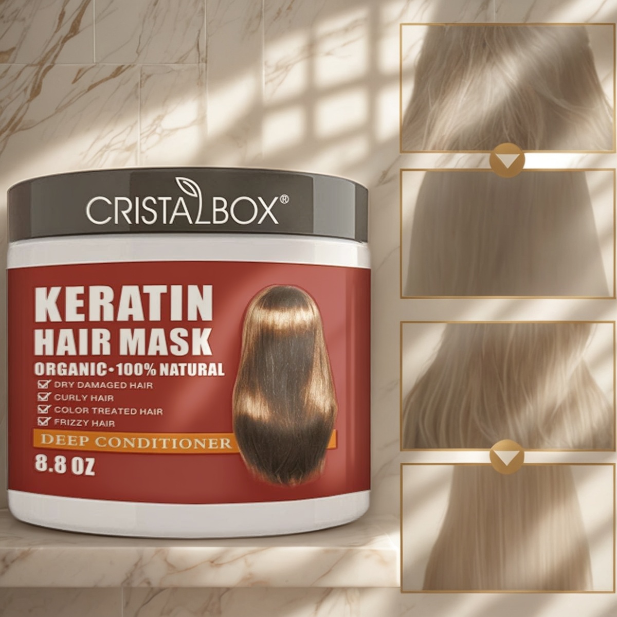 Keratin-Haarmaske