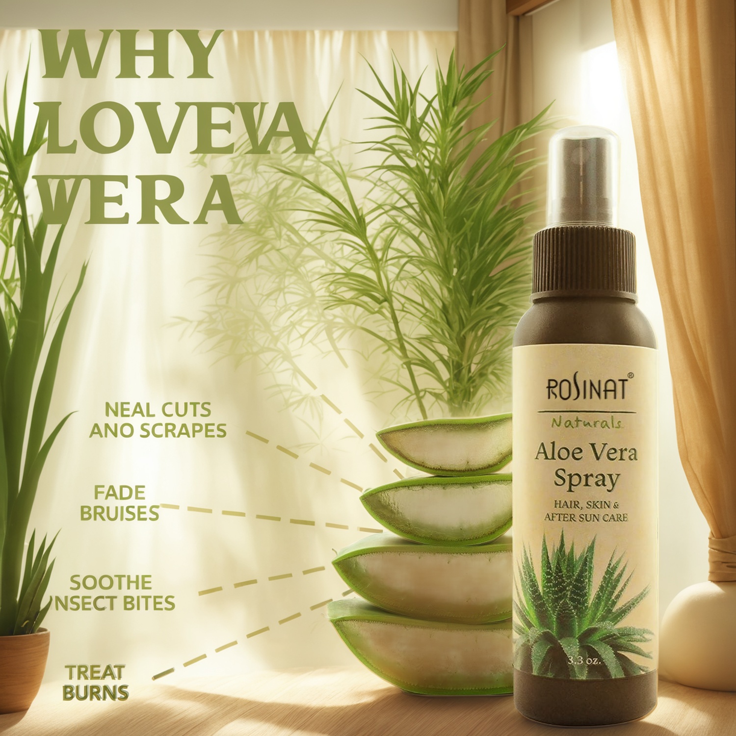natural aloe vera spray