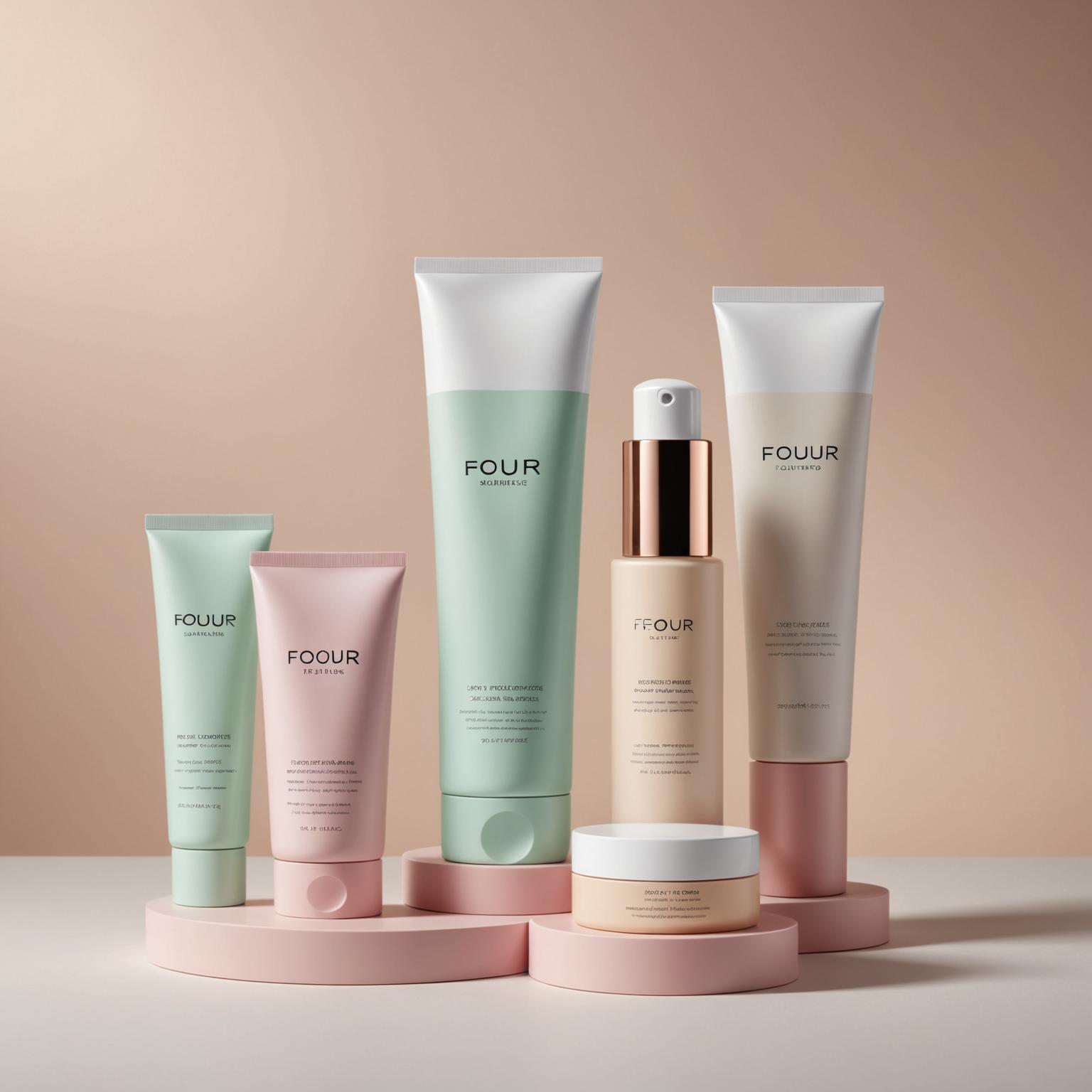 Tubo cosmético, embalagem de tubo para cosméticos