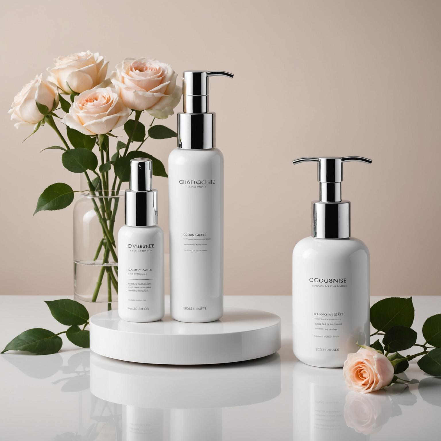 Botella de loción vacía