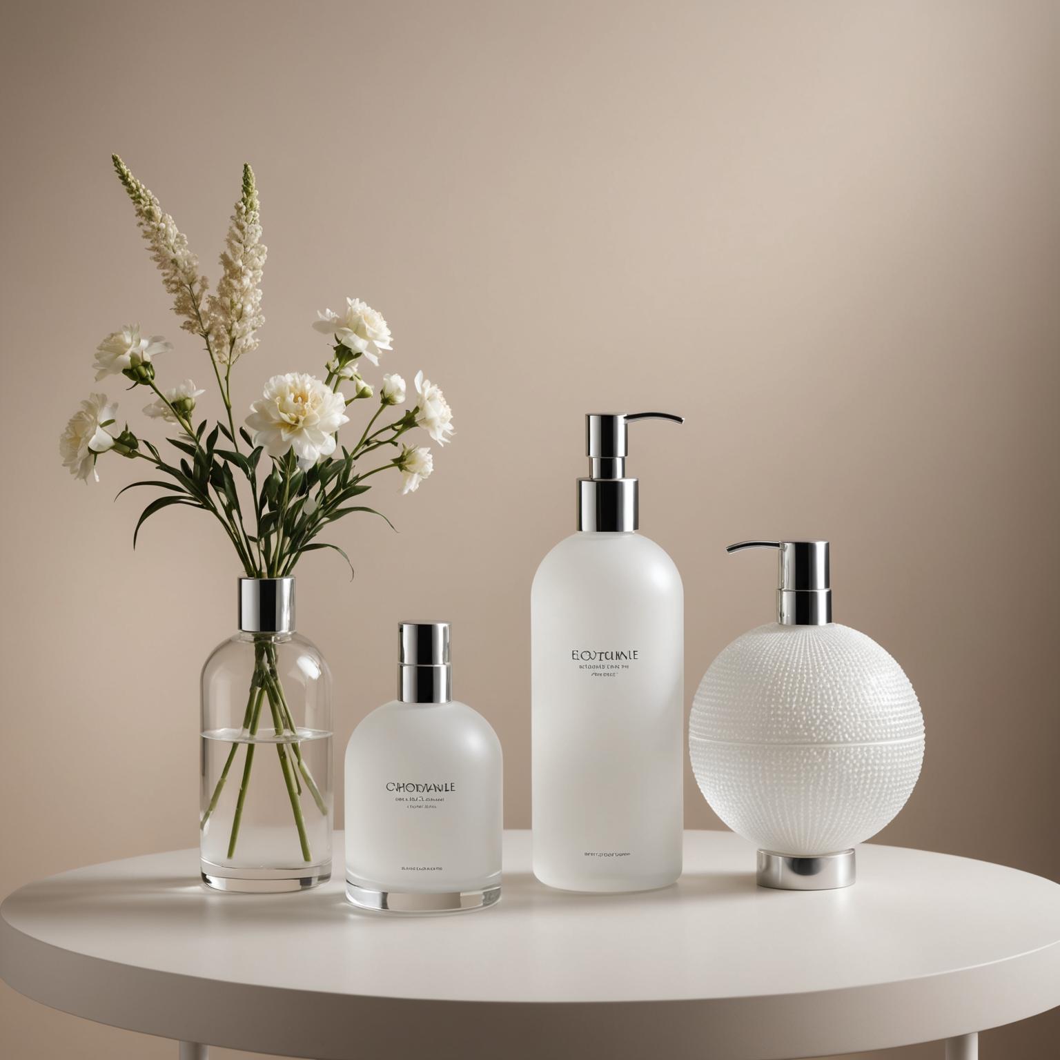 Frasco de loção de plástico