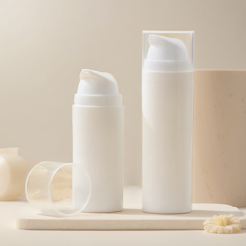 Botellas sin aire, botellas con bomba sin aire de 50 ml, botella sin aire de 30 ml, botella con bomba sin aire de 100 ml, botella transparente con bomba sin aire.