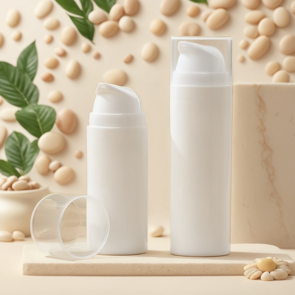 Botellas sin aire, botellas con bomba sin aire de 50 ml, botella sin aire de 30 ml, botella con bomba sin aire de 100 ml, botella transparente con bomba sin aire.