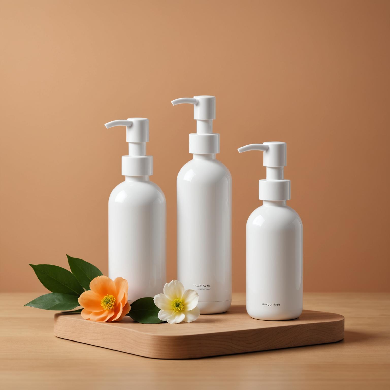 Botella sin aire, botella sin aire, botella con bomba sin aire, botella cosmética sin aire