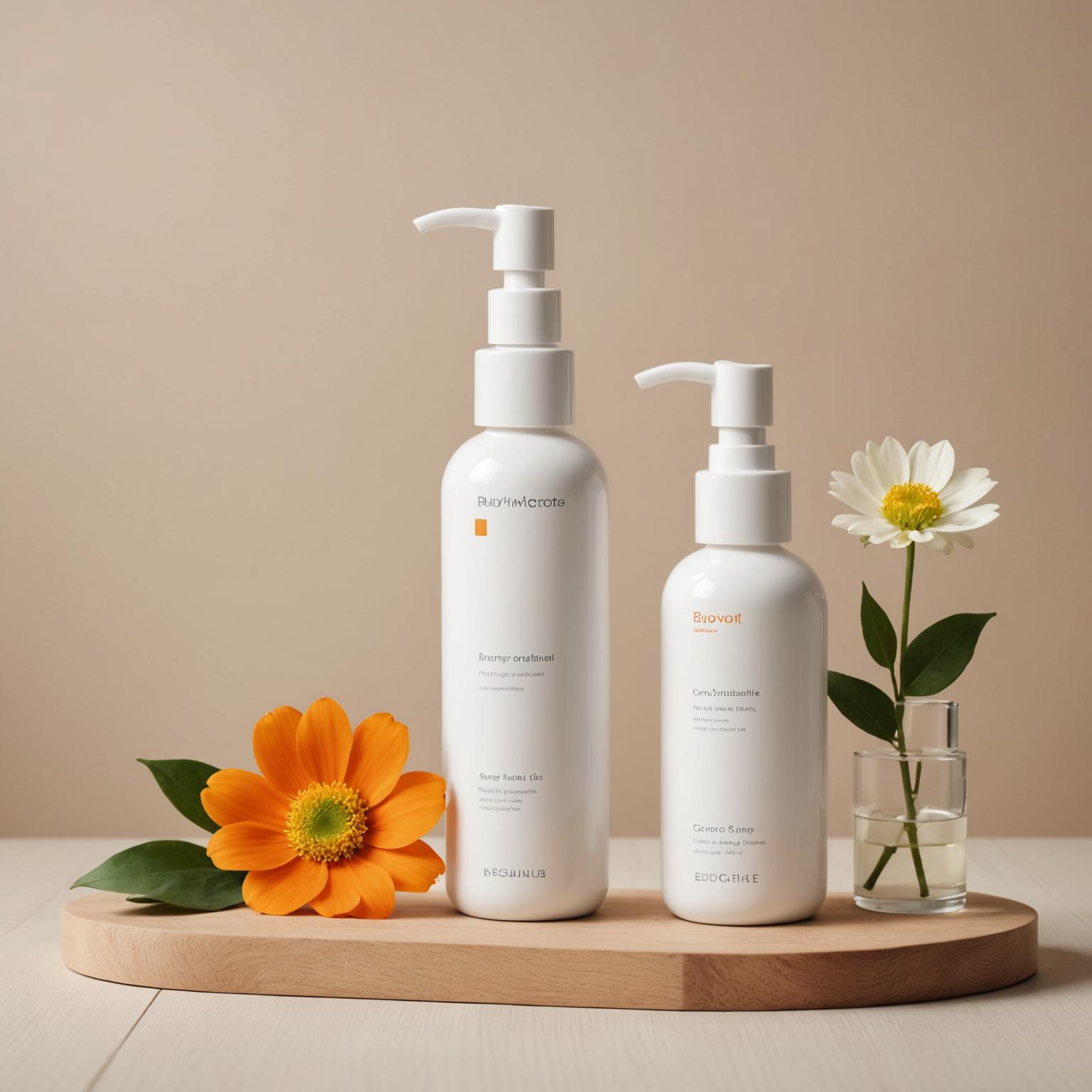 Botella sin aire, botella sin aire, botella con bomba sin aire, botella cosmética sin aire