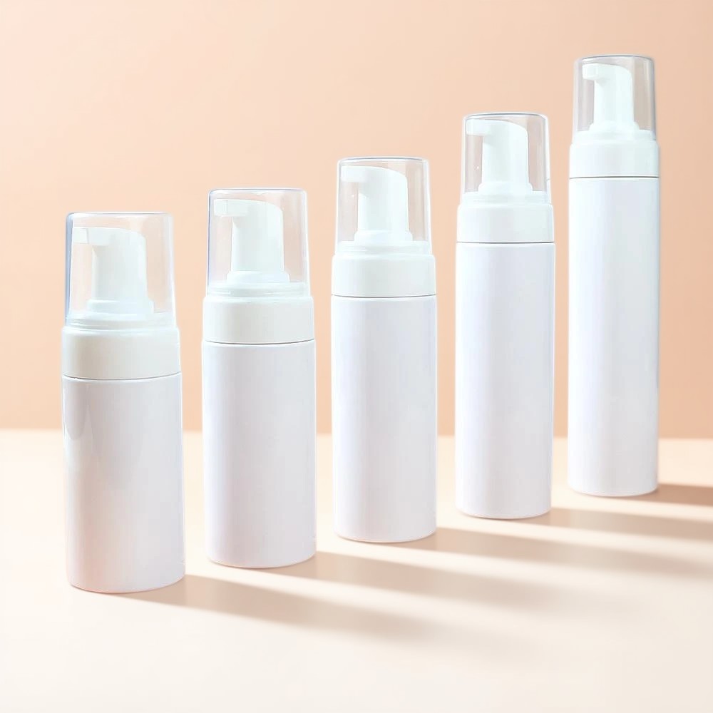 Botellas con bomba de espuma Envases de espuma cosmética Botellas cosméticas veganas Tecnología de bomba sin aire Botellas de espuma de color personalizado