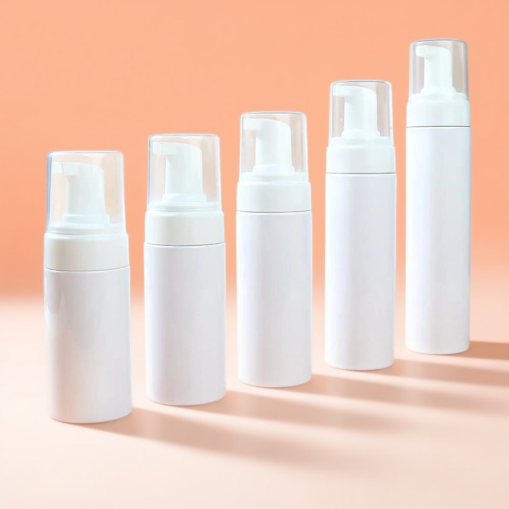 Botellas con bomba de espuma Envases de espuma cosmética Botellas cosméticas veganas Tecnología de bomba sin aire Botellas de espuma de color personalizado