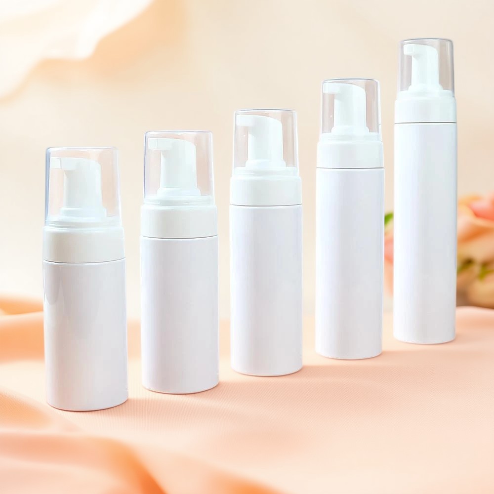 Botellas con bomba de espuma Envases de espuma cosmética Botellas cosméticas veganas Tecnología de bomba sin aire Botellas de espuma de color personalizado
