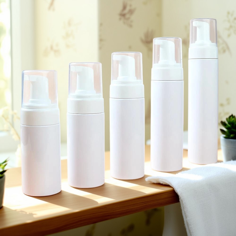 Flacons à pompe en mousse Conteneurs de mousse cosmétique Flacons cosmétiques végétaliens Technologie de pompe airless Flacons en mousse de couleur personnalisée