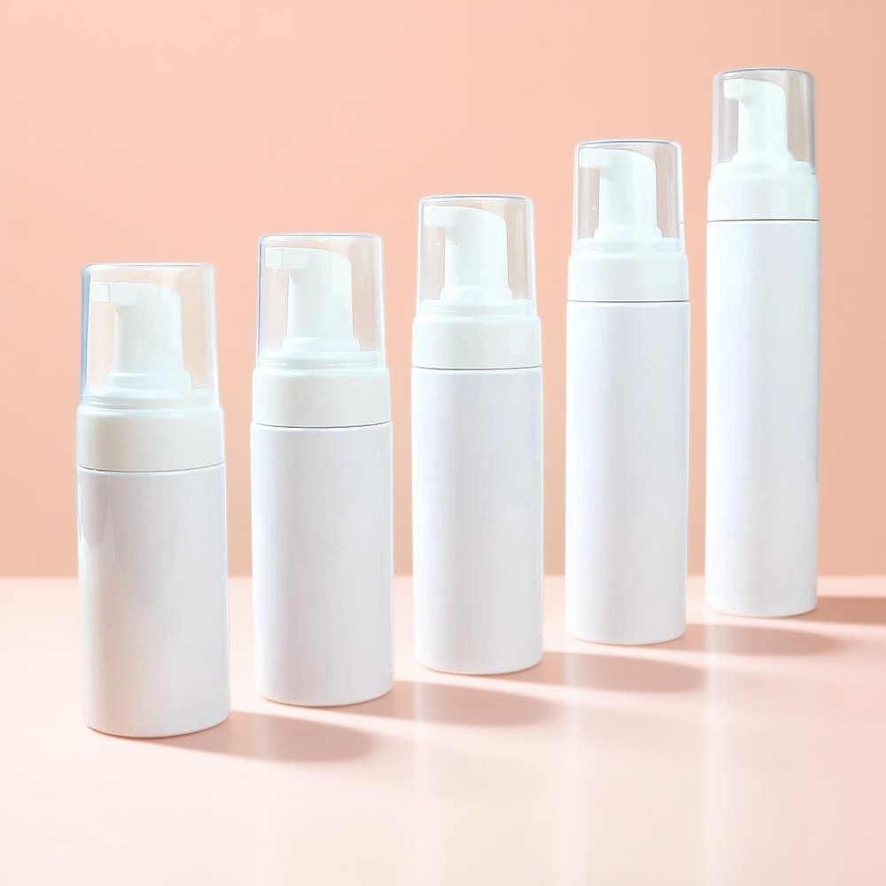 Botellas con bomba de espuma Envases de espuma cosmética Botellas cosméticas veganas Tecnología de bomba sin aire Botellas de espuma de color personalizado