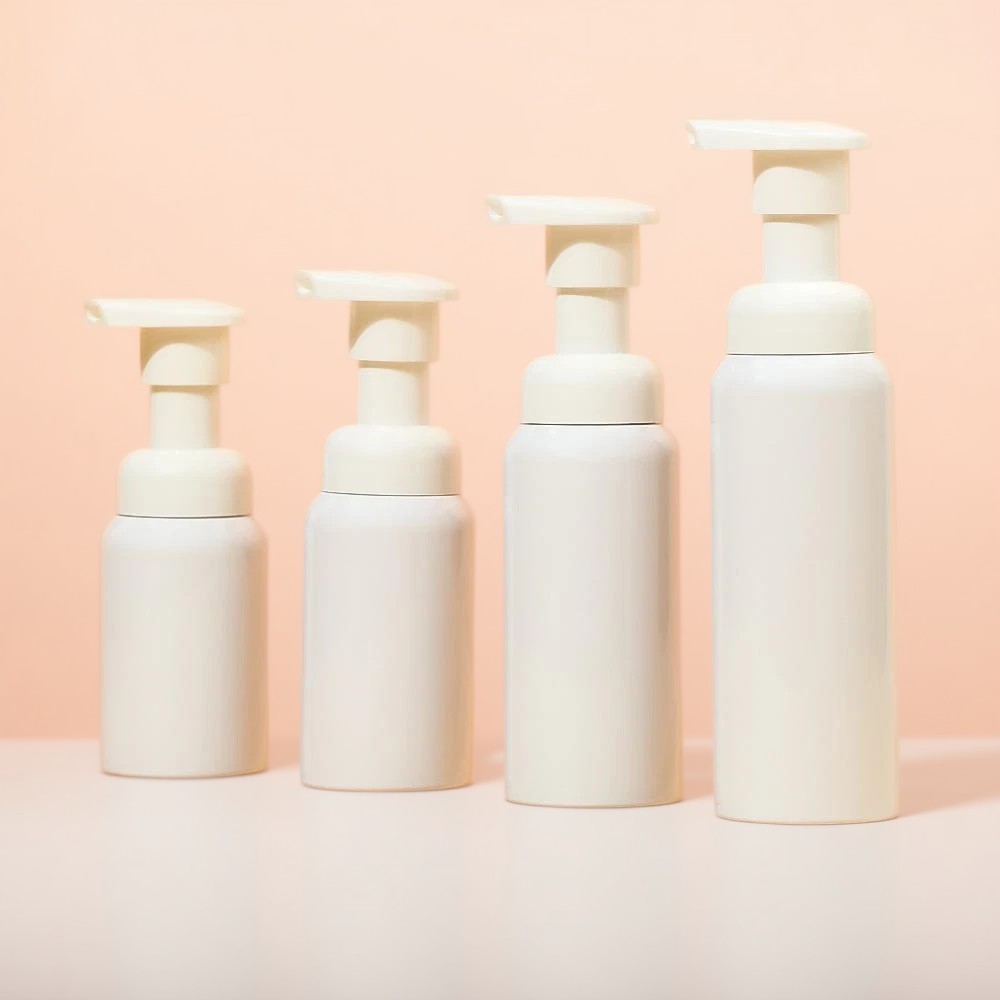 Frascos de espuma para cosméticos Embalagens plásticas sustentáveis para cosméticos Bombas dispensadoras de espuma sem ar Frascos de espuma para viagens Recipientes de cosméticos recicláveis