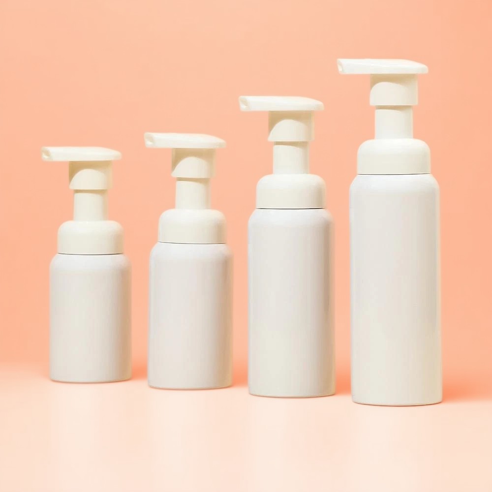 Frascos de espuma para cosméticos Embalagens plásticas sustentáveis para cosméticos Bombas dispensadoras de espuma sem ar Frascos de espuma para viagens Recipientes de cosméticos recicláveis