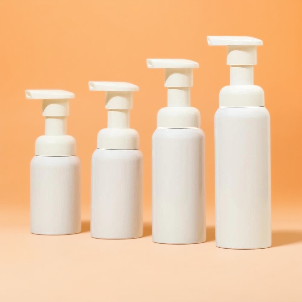 Botellas de espuma cosmética, envases de plástico sostenibles para cosméticos, dispensadores de espuma con bomba sin aire, botellas de espuma aptas para viajes, envases cosméticos reciclables