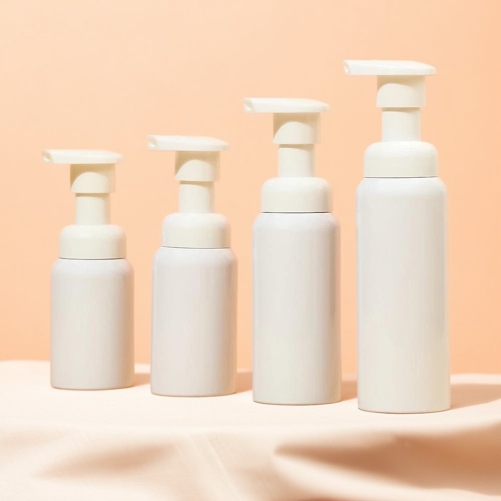 Frascos de espuma para cosméticos Embalagens plásticas sustentáveis para cosméticos Bombas dispensadoras de espuma sem ar Frascos de espuma para viagens Recipientes de cosméticos recicláveis