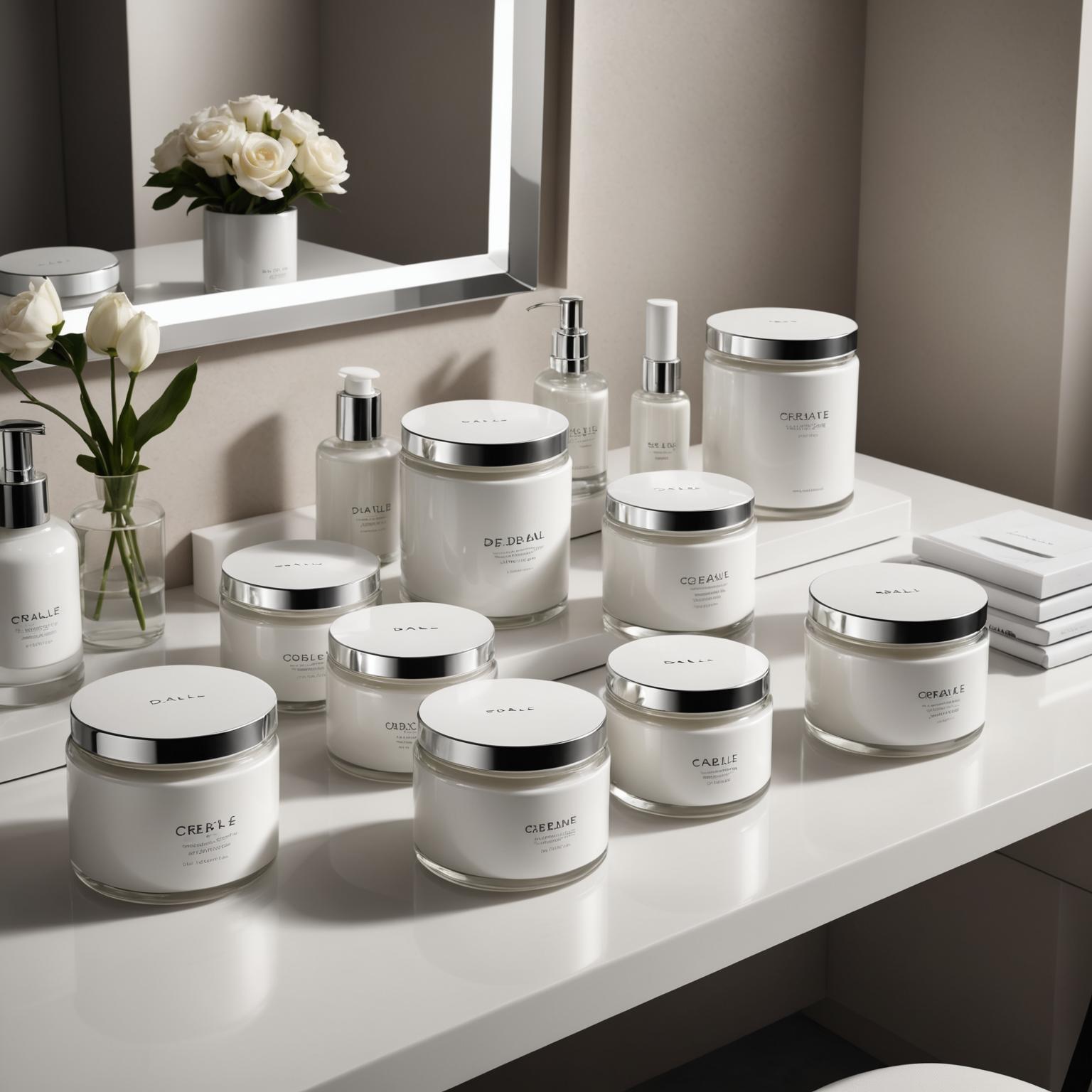 Pote de creme, pote de creme, potes de creme cosmético, pote de creme de plástico, pote de creme, atacado