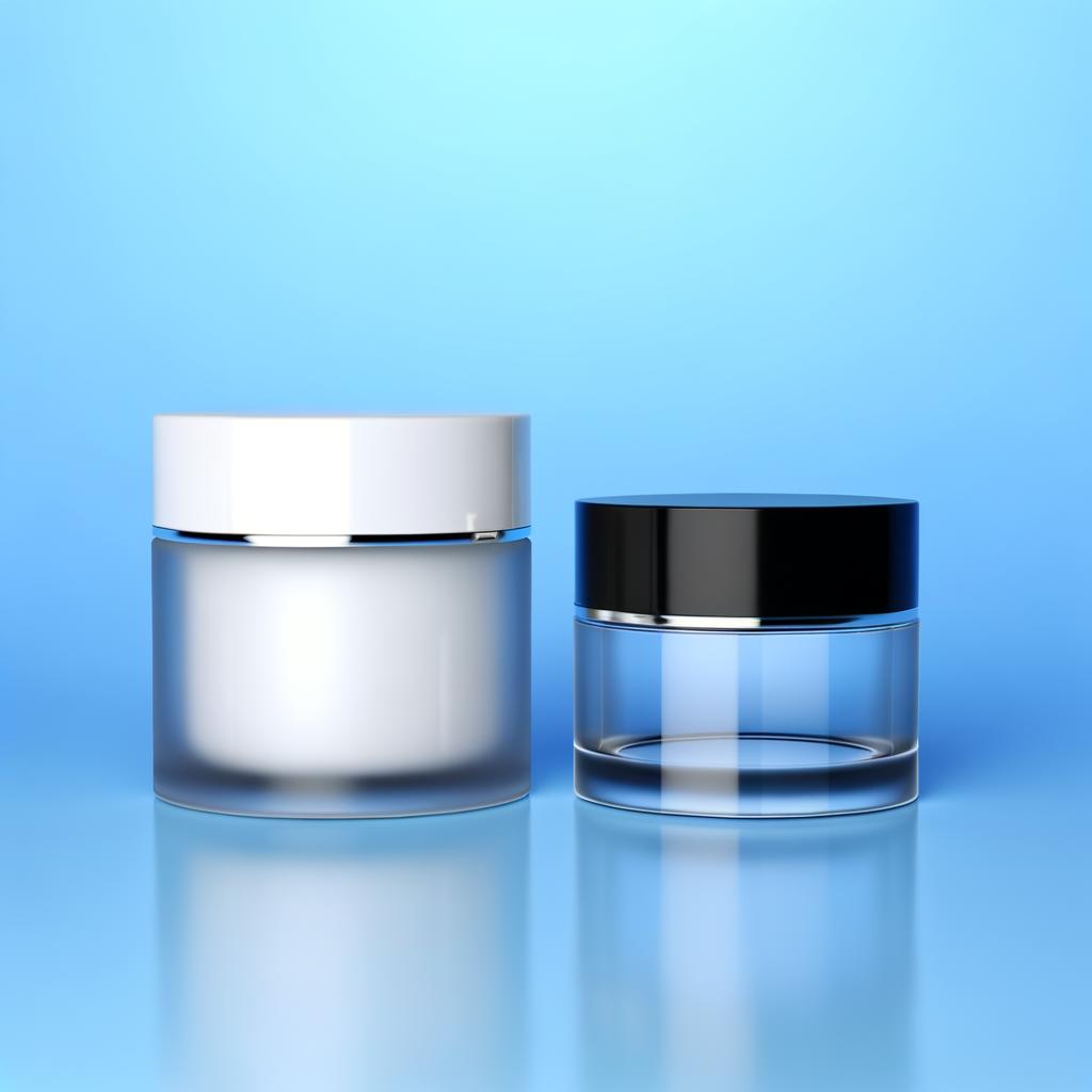 Баночка для крема, баночки для крема, бутылка для крема, стеклянные банки для крема