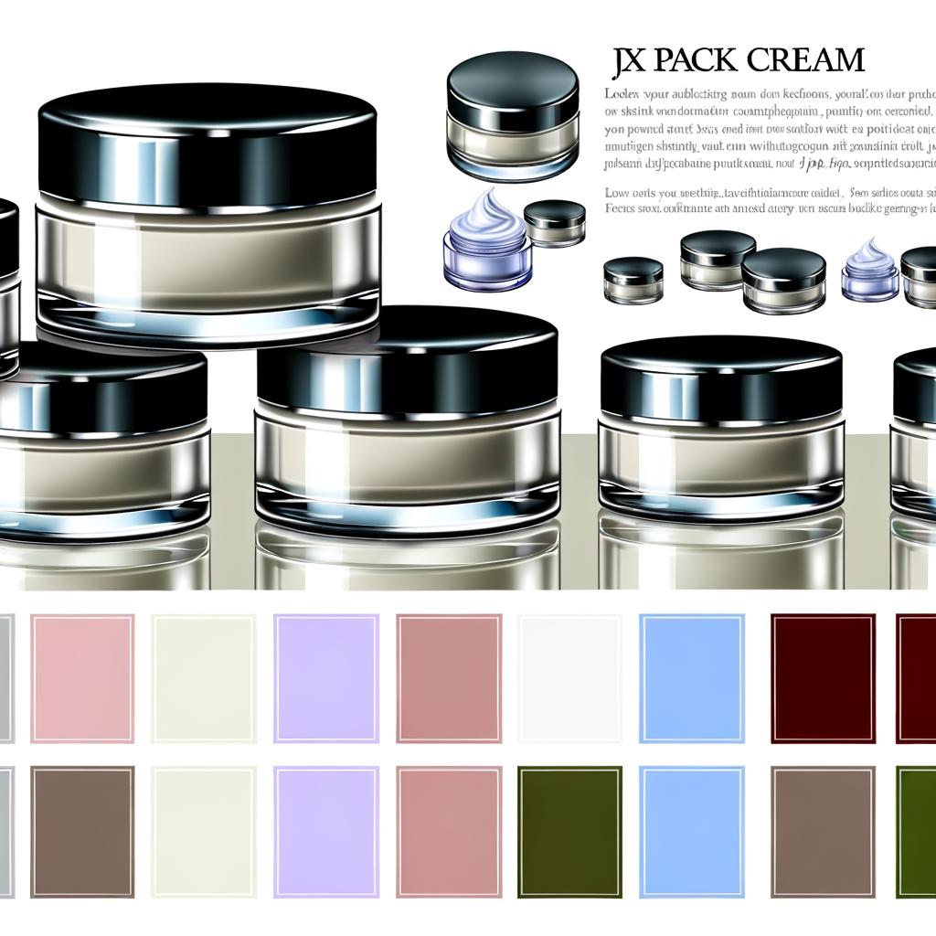 Optimisez le stockage de vos produits de beauté avec les pots de crème JX PACK : des contenants cosmétiques élégants et durables