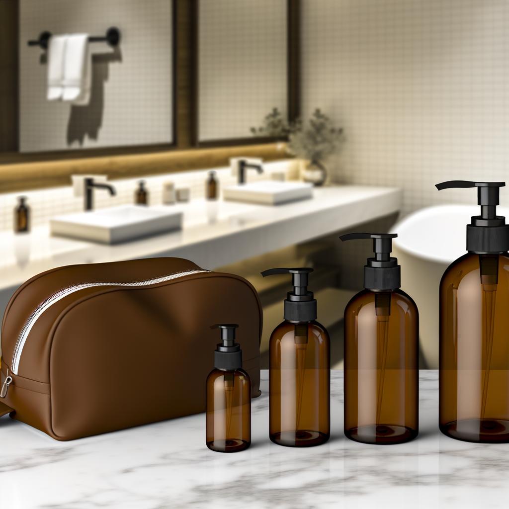 Elegant and Functional Lotion Bottle: Perfect for Travel and Home Use