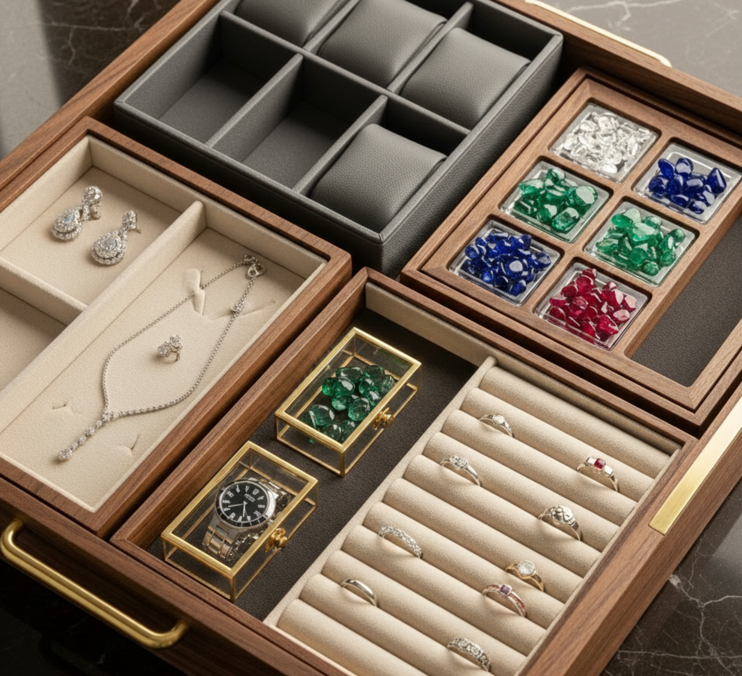 Jewelry Trays with Multi-Compartment Design: Maximize Space and Storage Efficiency