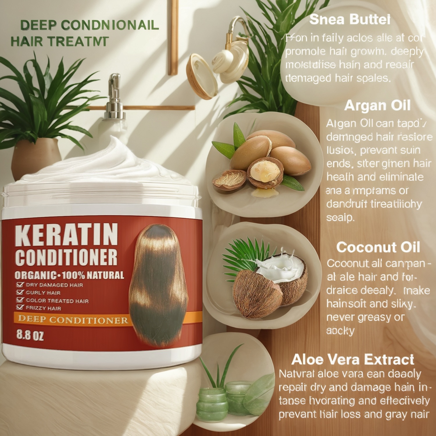 Keratin-Haarmaske