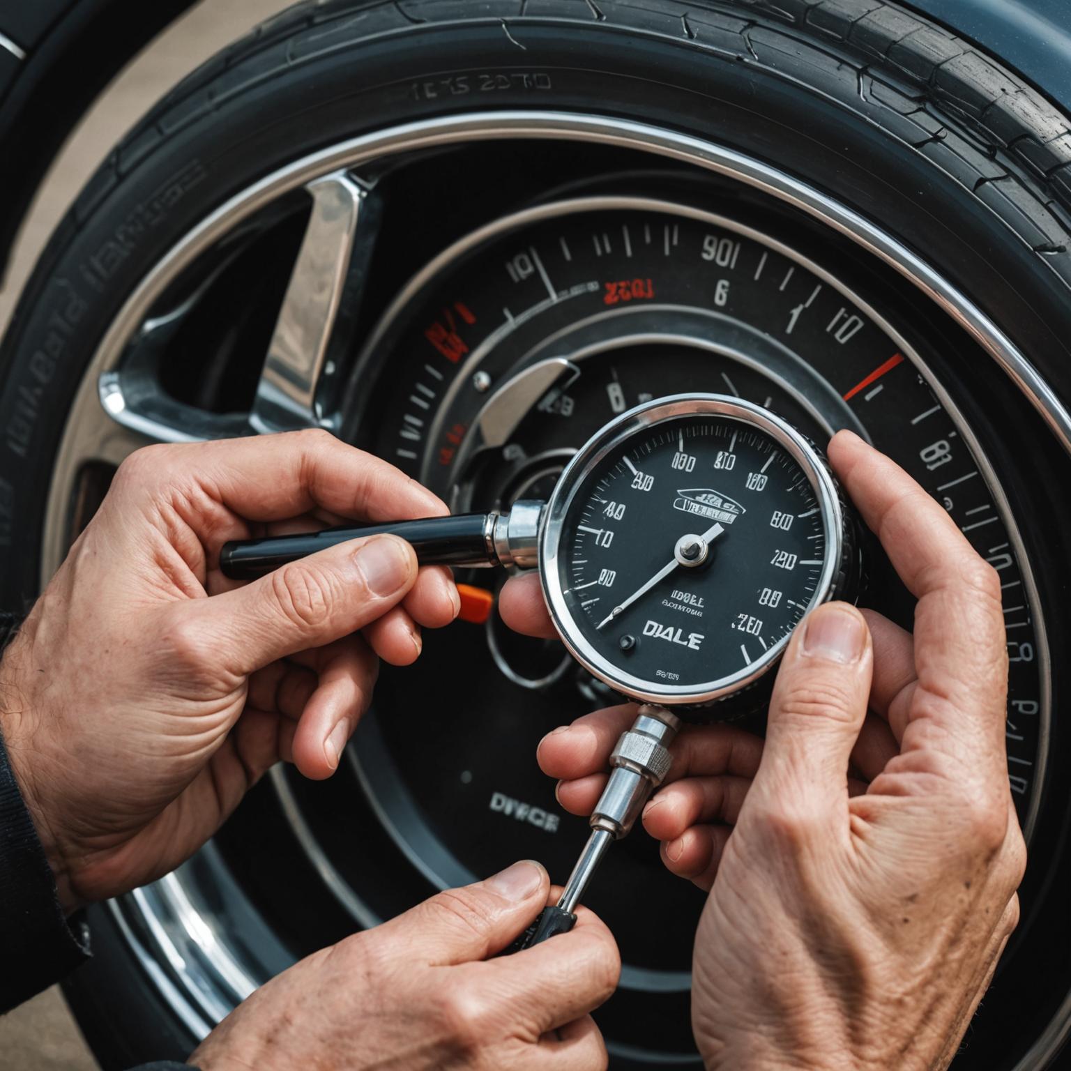 表盘轮胎压力表