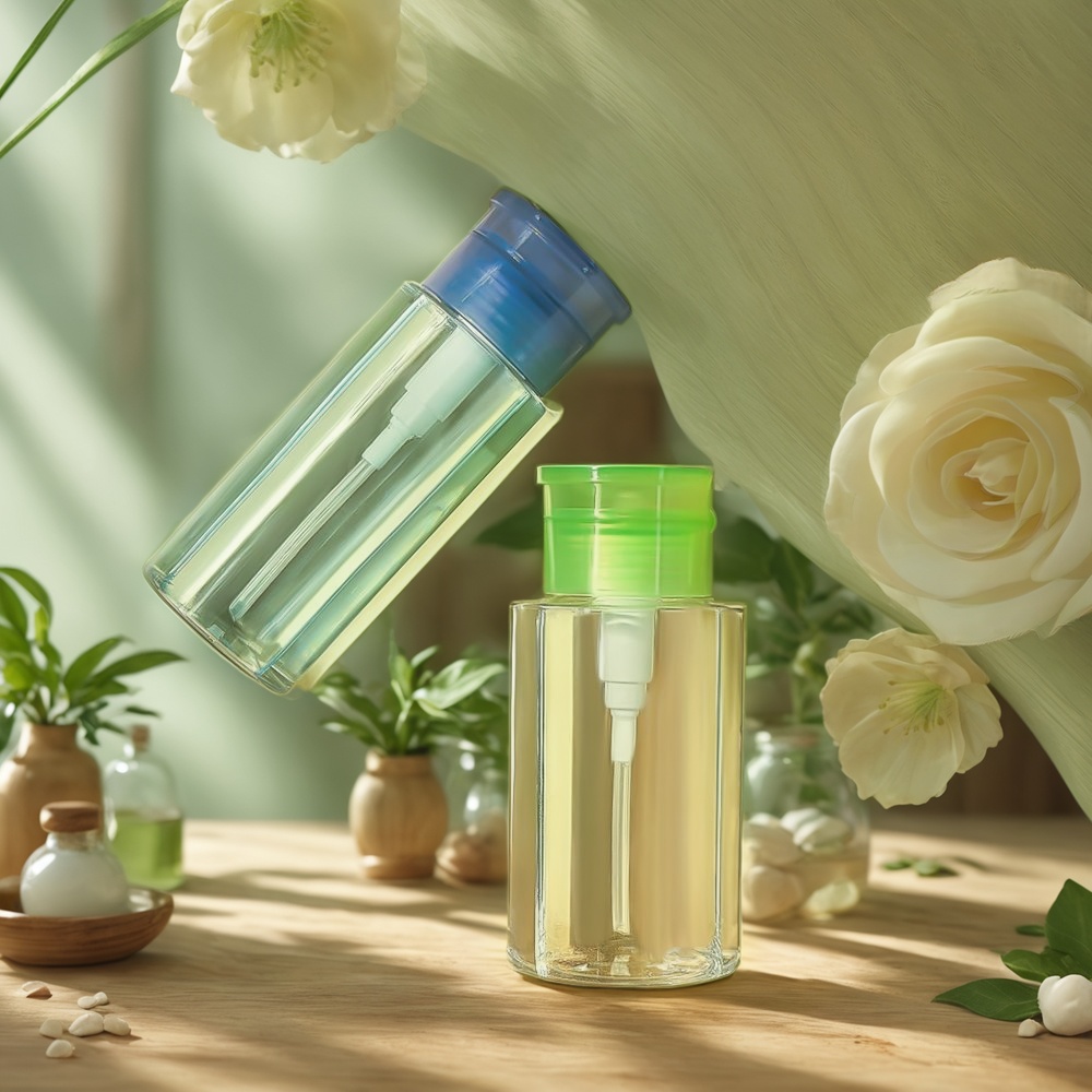 makeup remover bottle, makeup remover container, cosmetic bottle