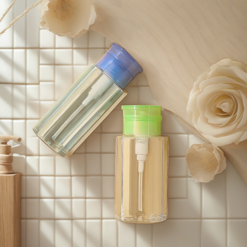 makeup remover bottle, makeup remover container, cosmetic bottle