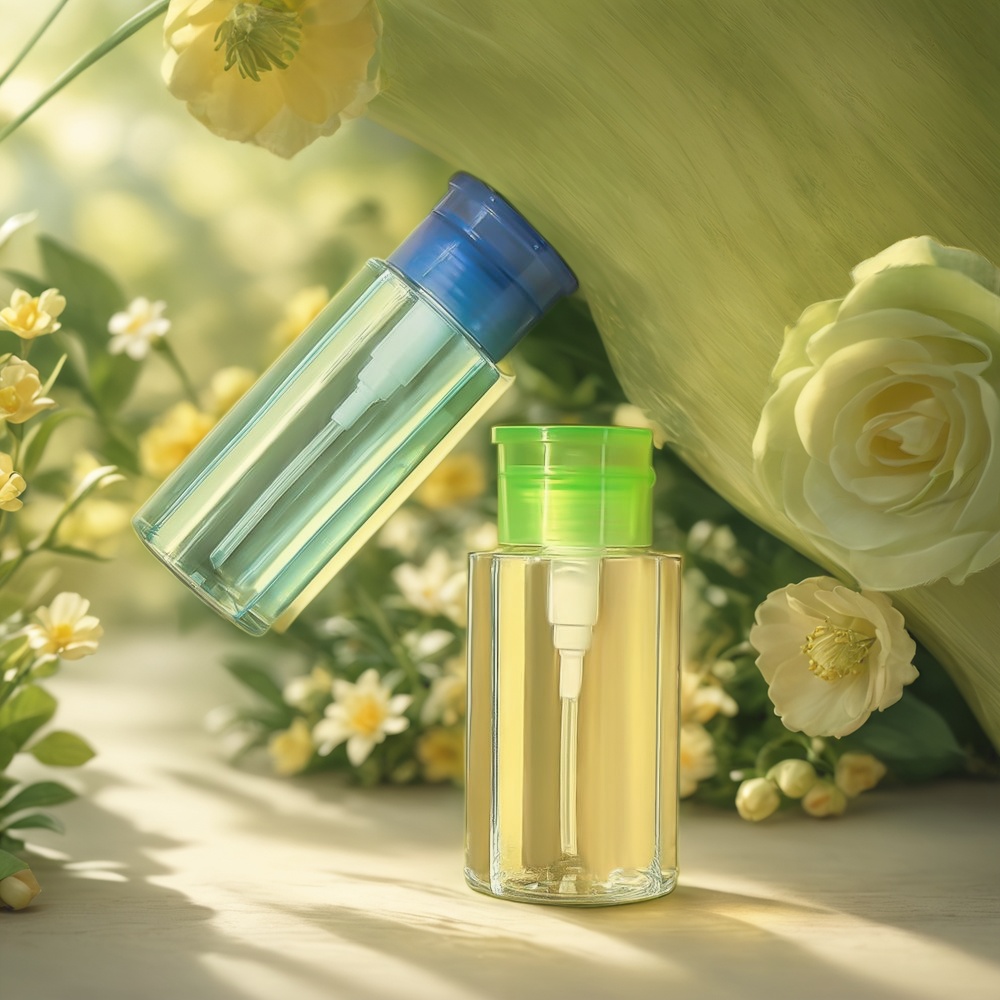 makeup remover bottle, makeup remover container, cosmetic bottle