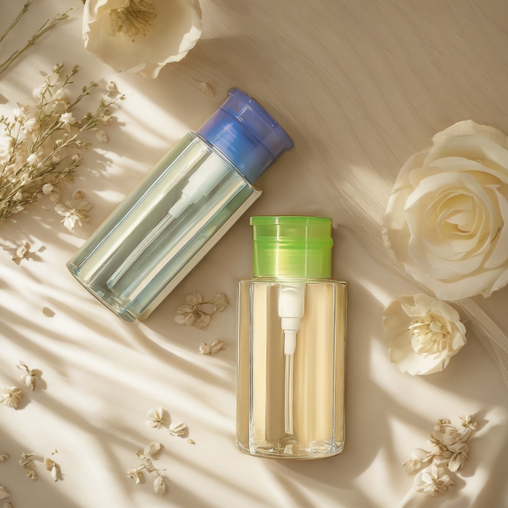 makeup remover bottle, makeup remover container, cosmetic bottle