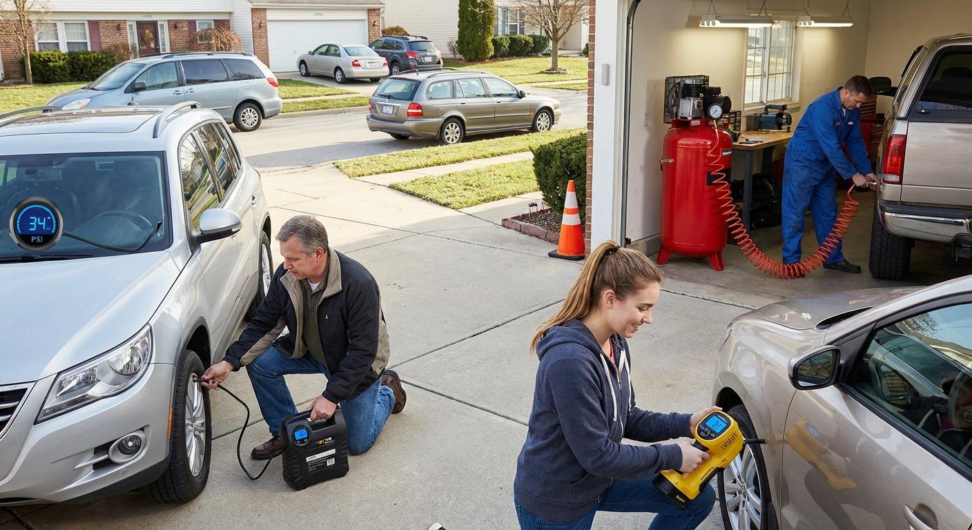 car tire air pump