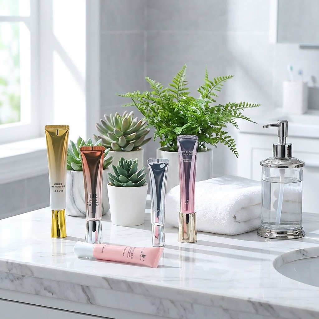 мини-косметический тюбик, косметический тонкий тюбик, косметический тюбик 100 мл