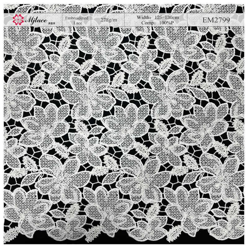 Secret Garden: Water-Soluble Embroidered Lace