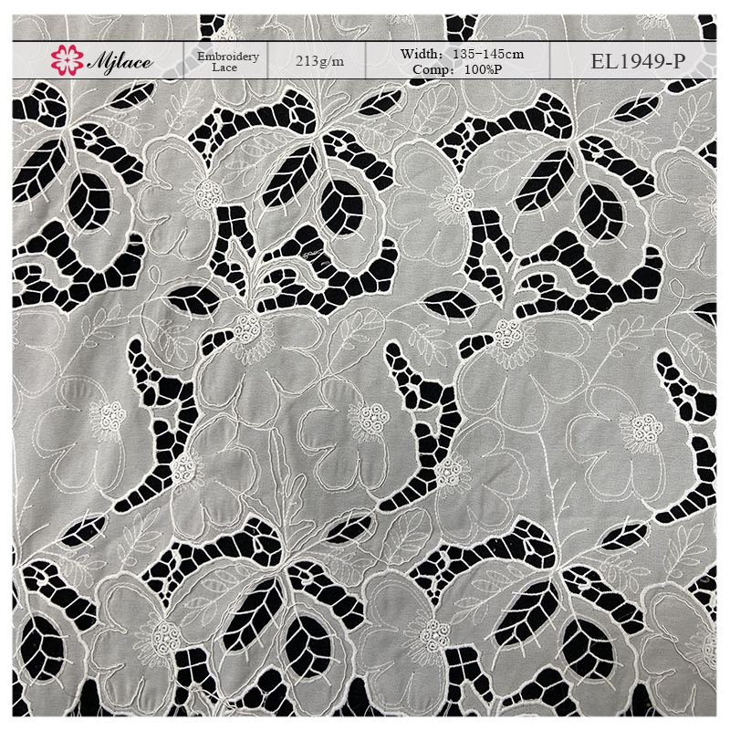 Lattice Garden Embroidered Lace Fabric-Garden-Inspired Lace Fabric