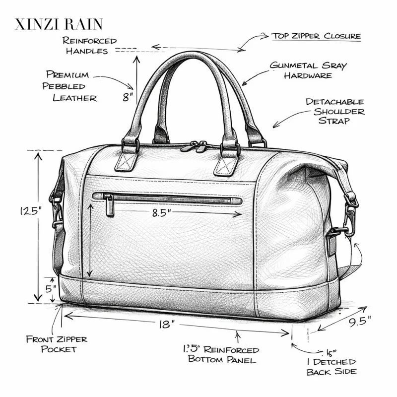 Custom Leather Weekender Travel Bag Manufacturer for Brands & Retailers
