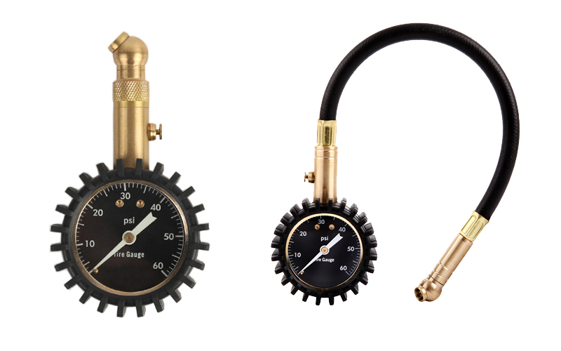 tire pressure gauge with or without air hose