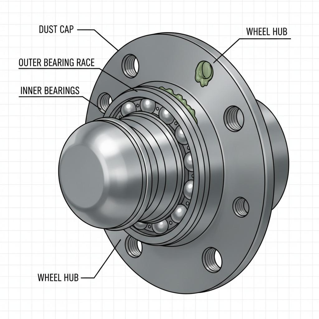 车轮轴承防尘盖