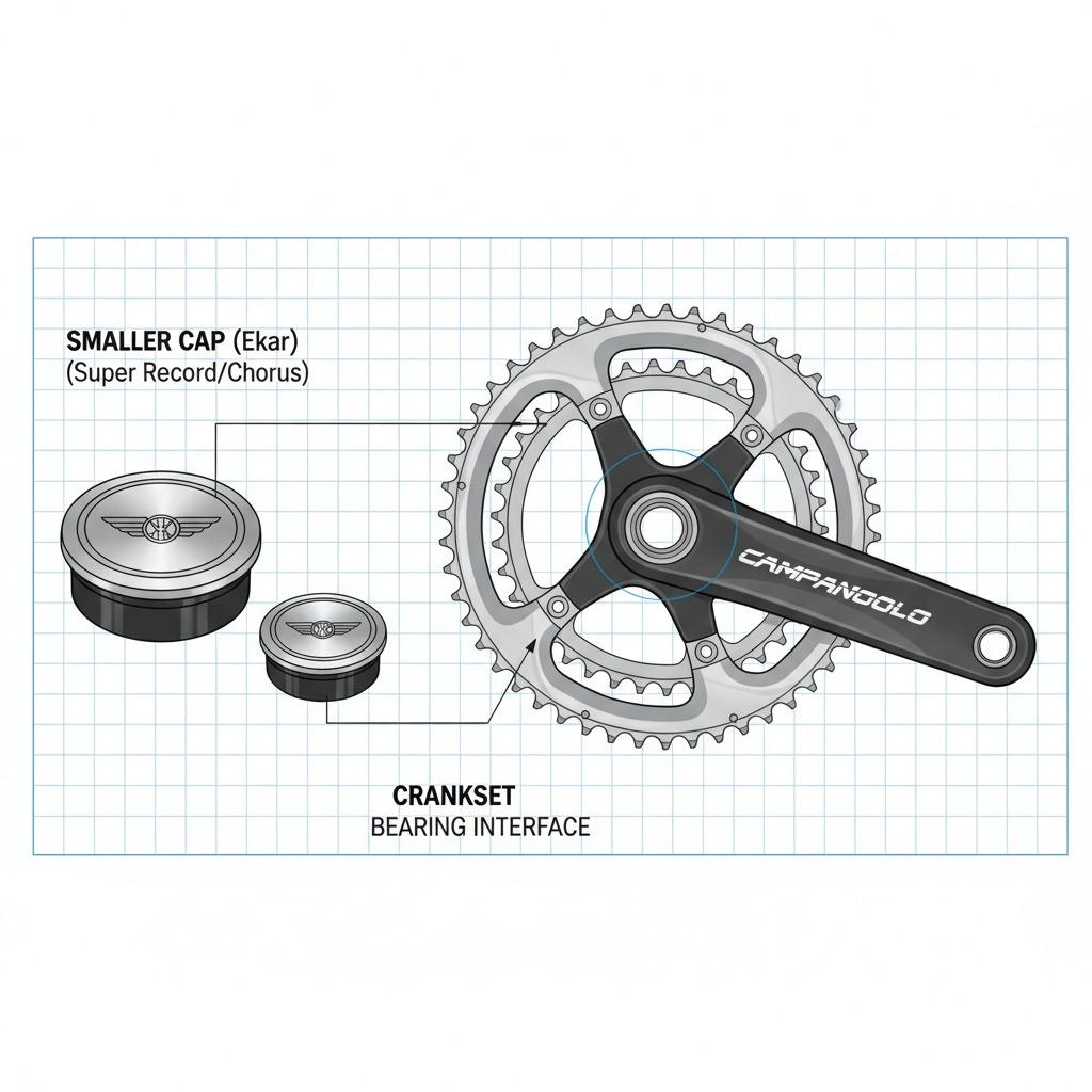 Campagnolo crank dust caps