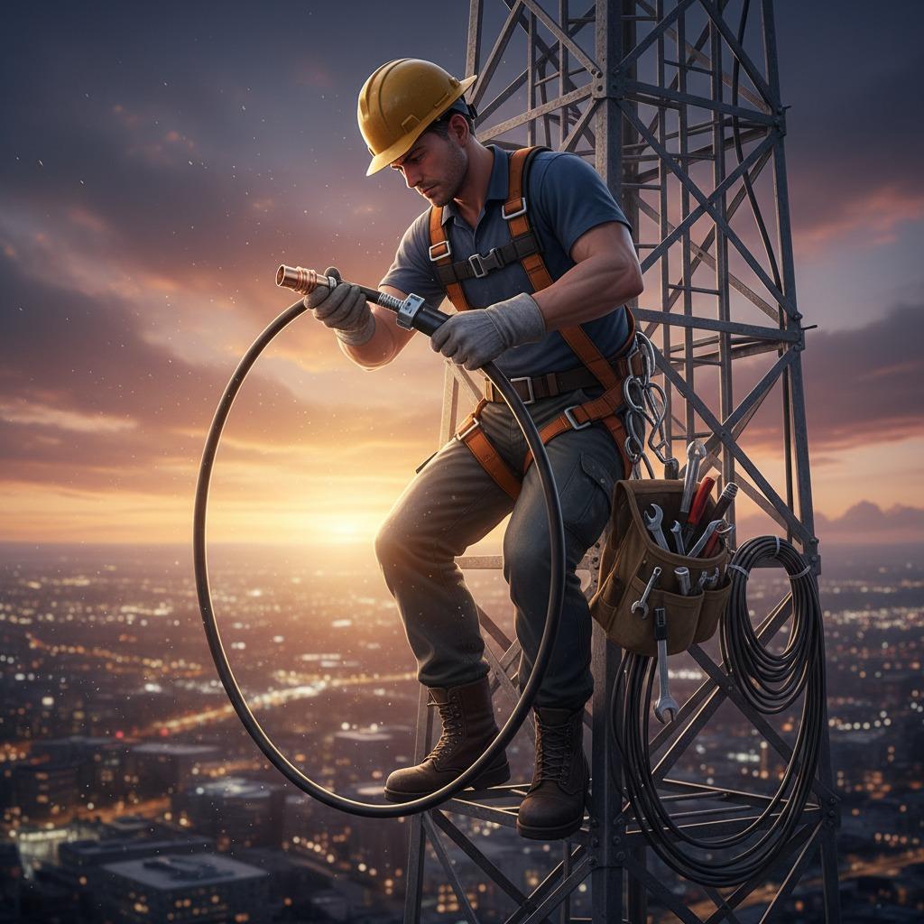 Heavy-Duty RF Copper TNC Plug