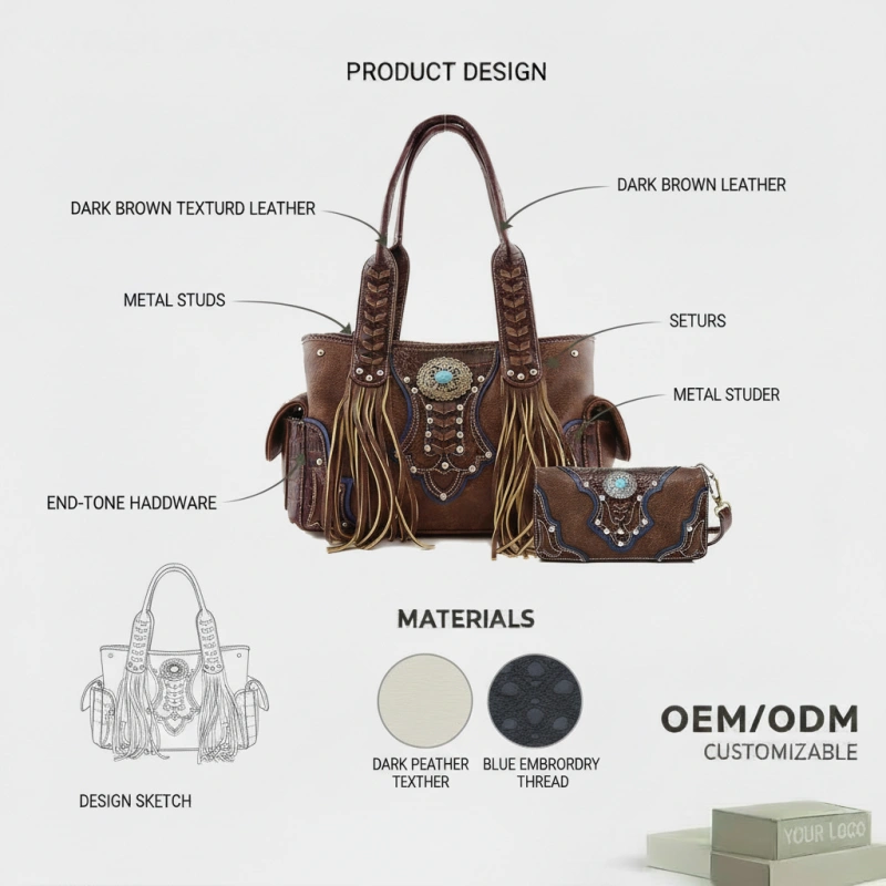 Custom Western Leather Handbag Manufacturer