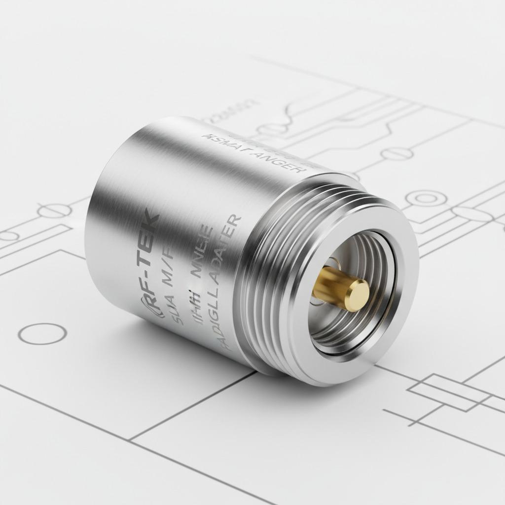Male Right Angle RF Adapter