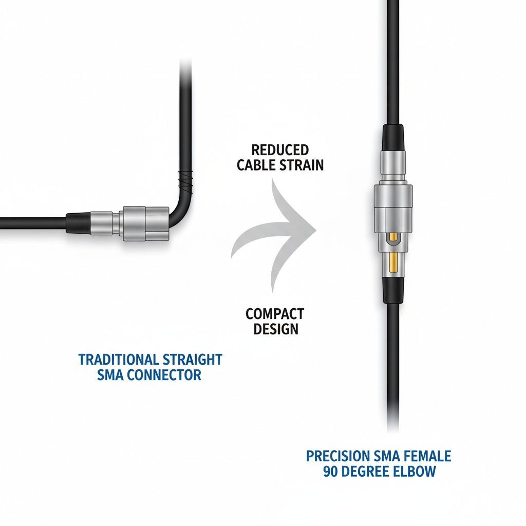 Precision SMA Female 90 Degree Elbow