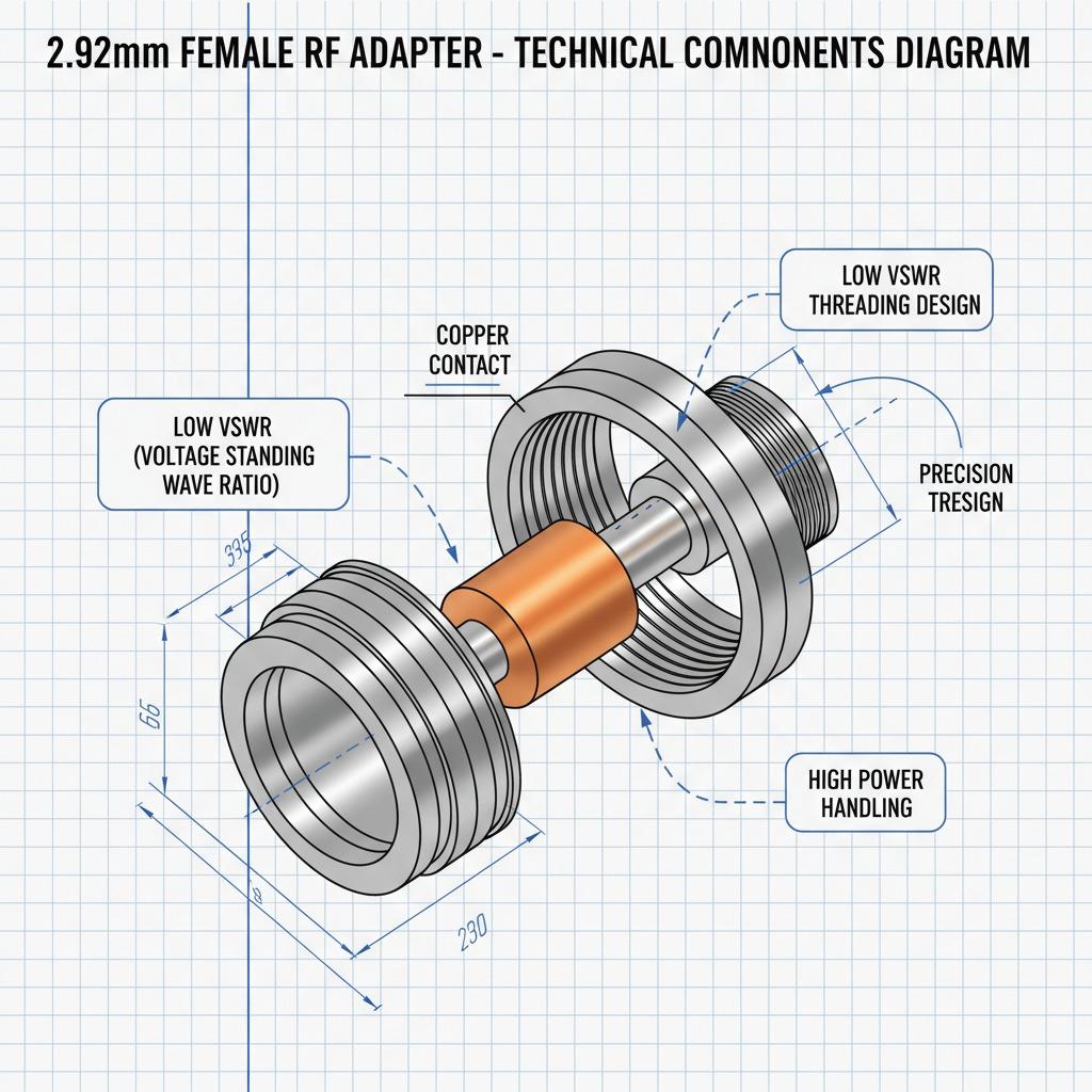 2.92mm female adapter